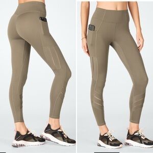 Fabletics Anywhere Motion365 High-Waisted Moto Legging Grizzly